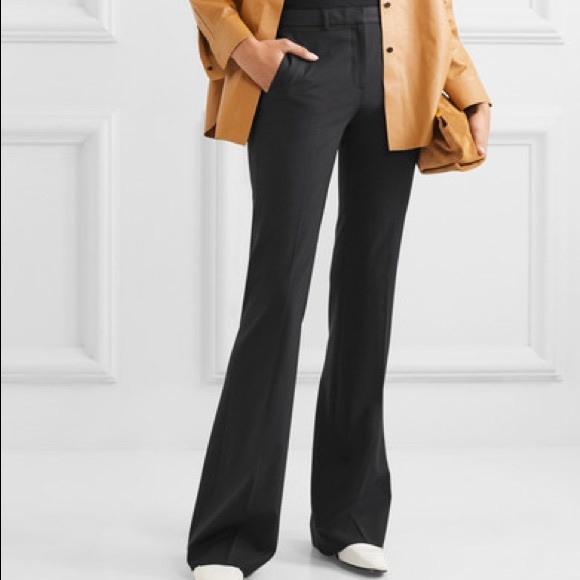 Theory Demitria Wide-Leg Wool-Blend Trouser